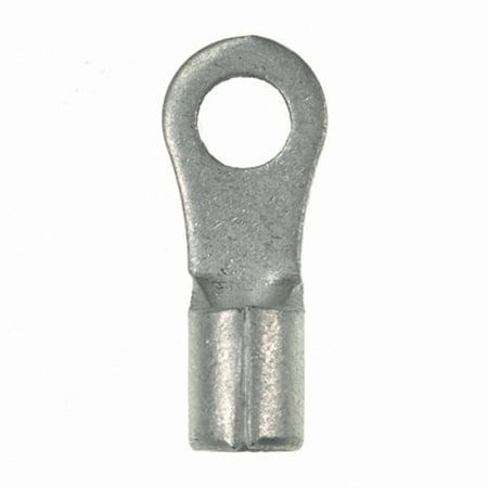 Panduit Ring Terminal, 3/8 in Stud Size, 12 AWG, 2,000 V, Bare Insulated, Bare, 500 PK P12-38HDR-D